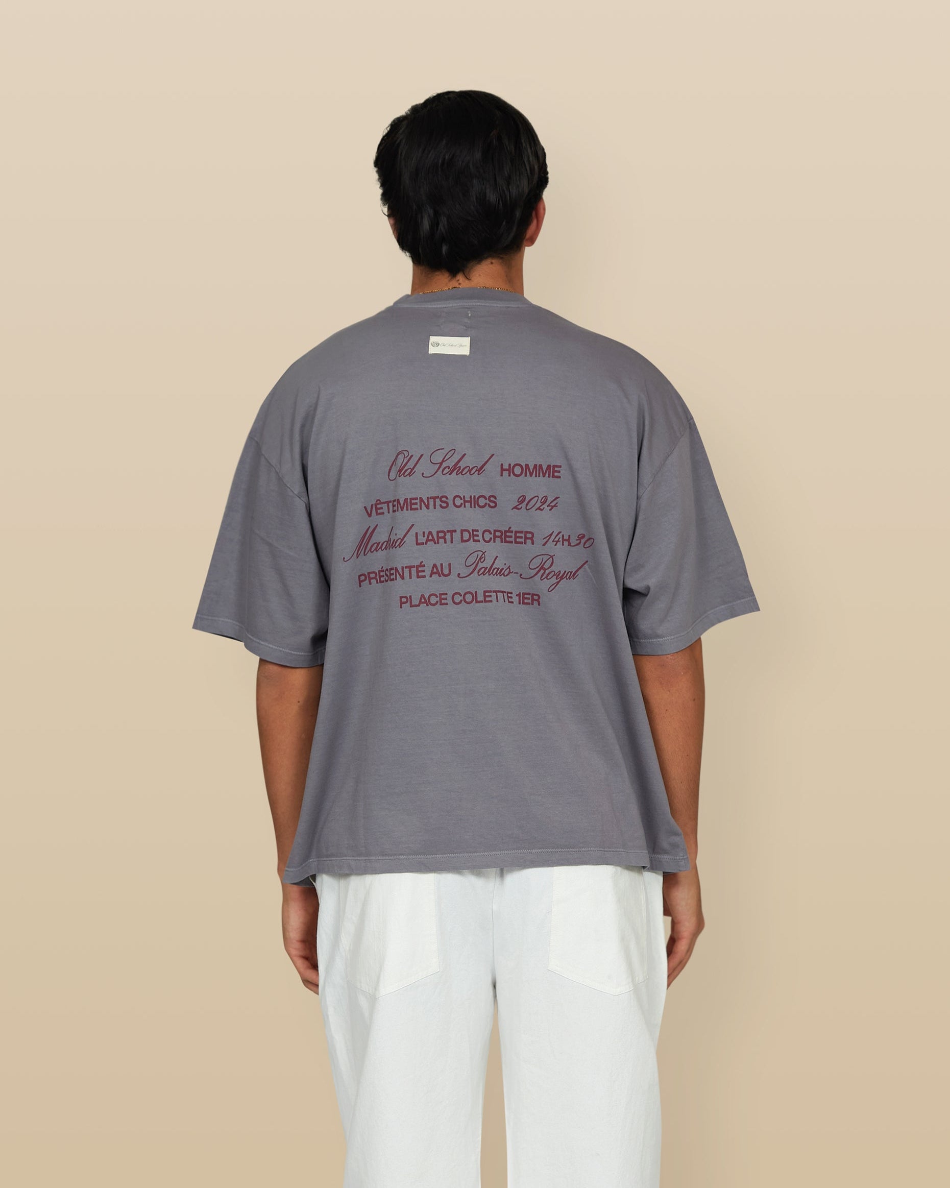 T-shirt gris royal