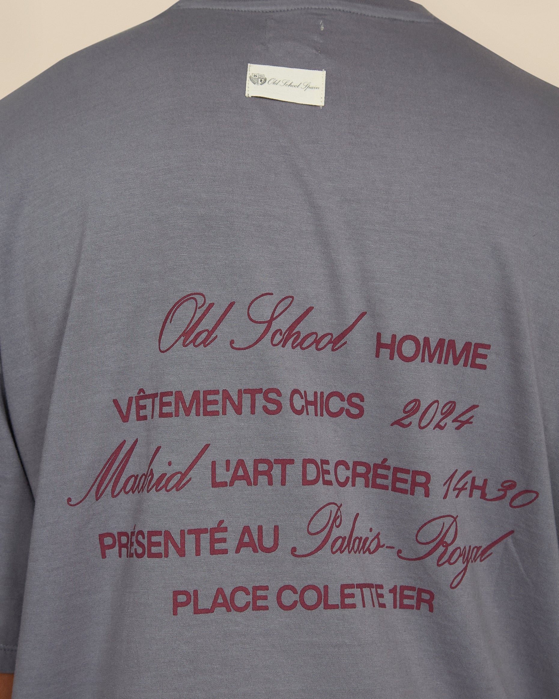 T-shirt gris royal