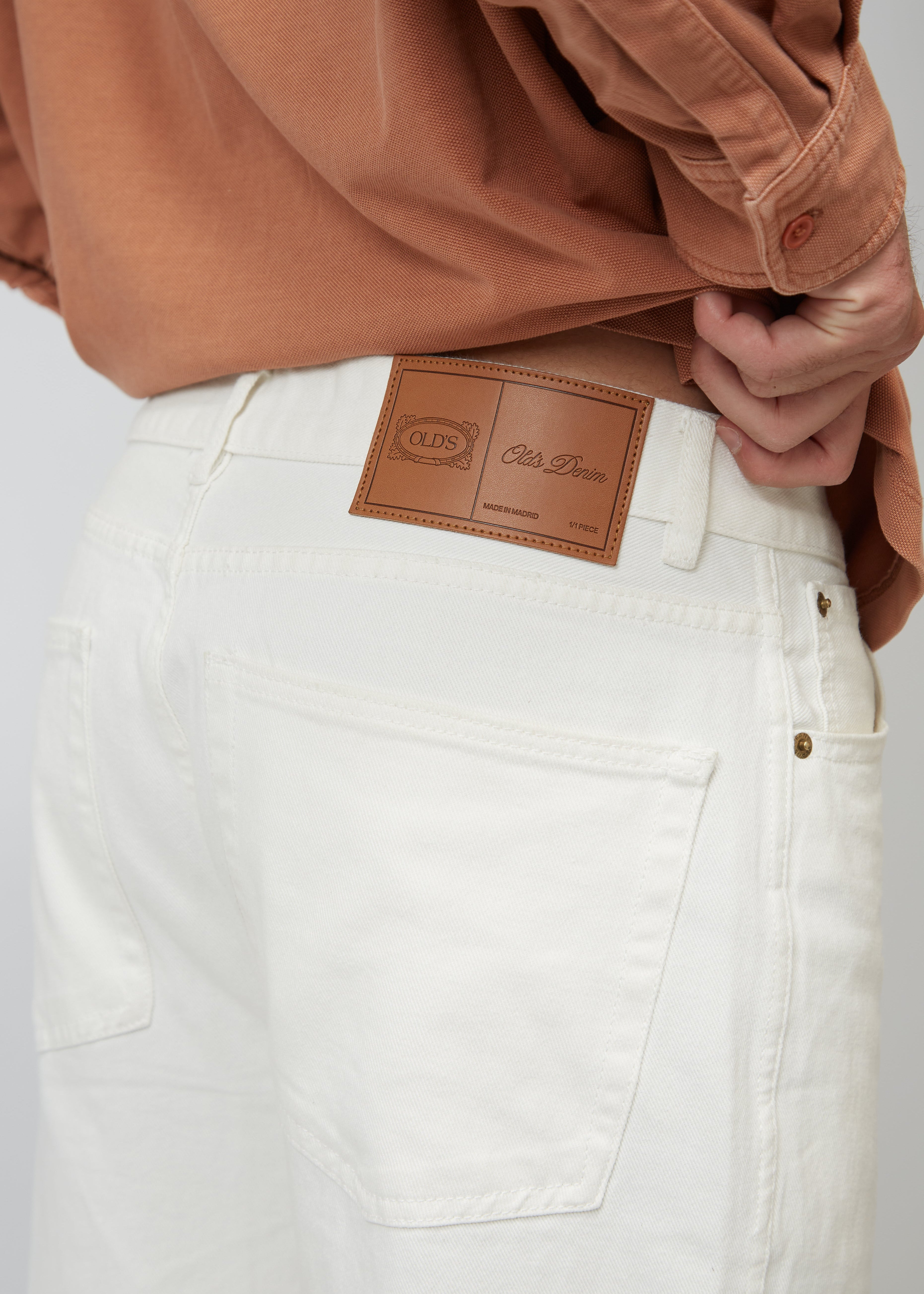 Pantalón Old's Denim blanco