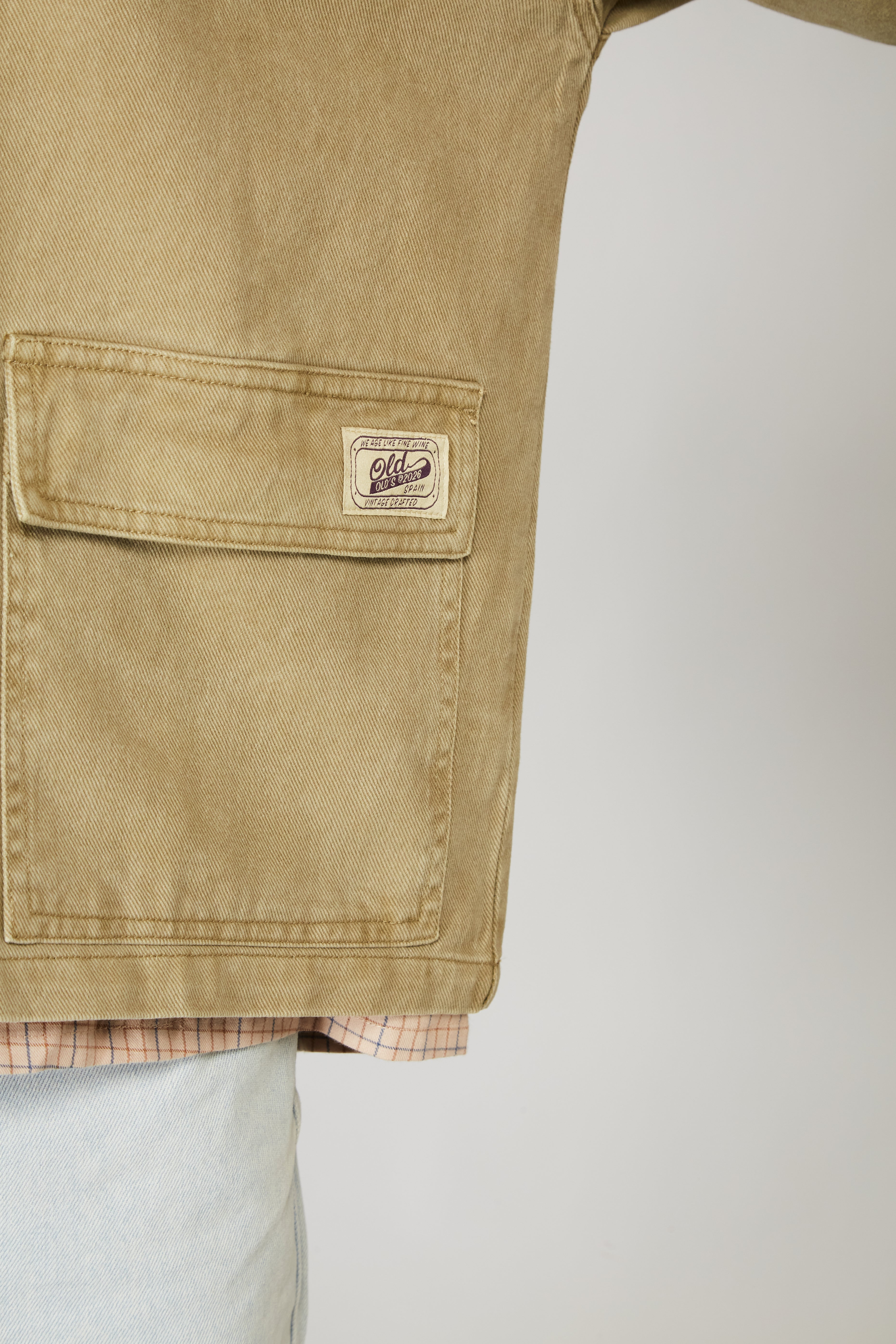 Veste en jean bordeaux