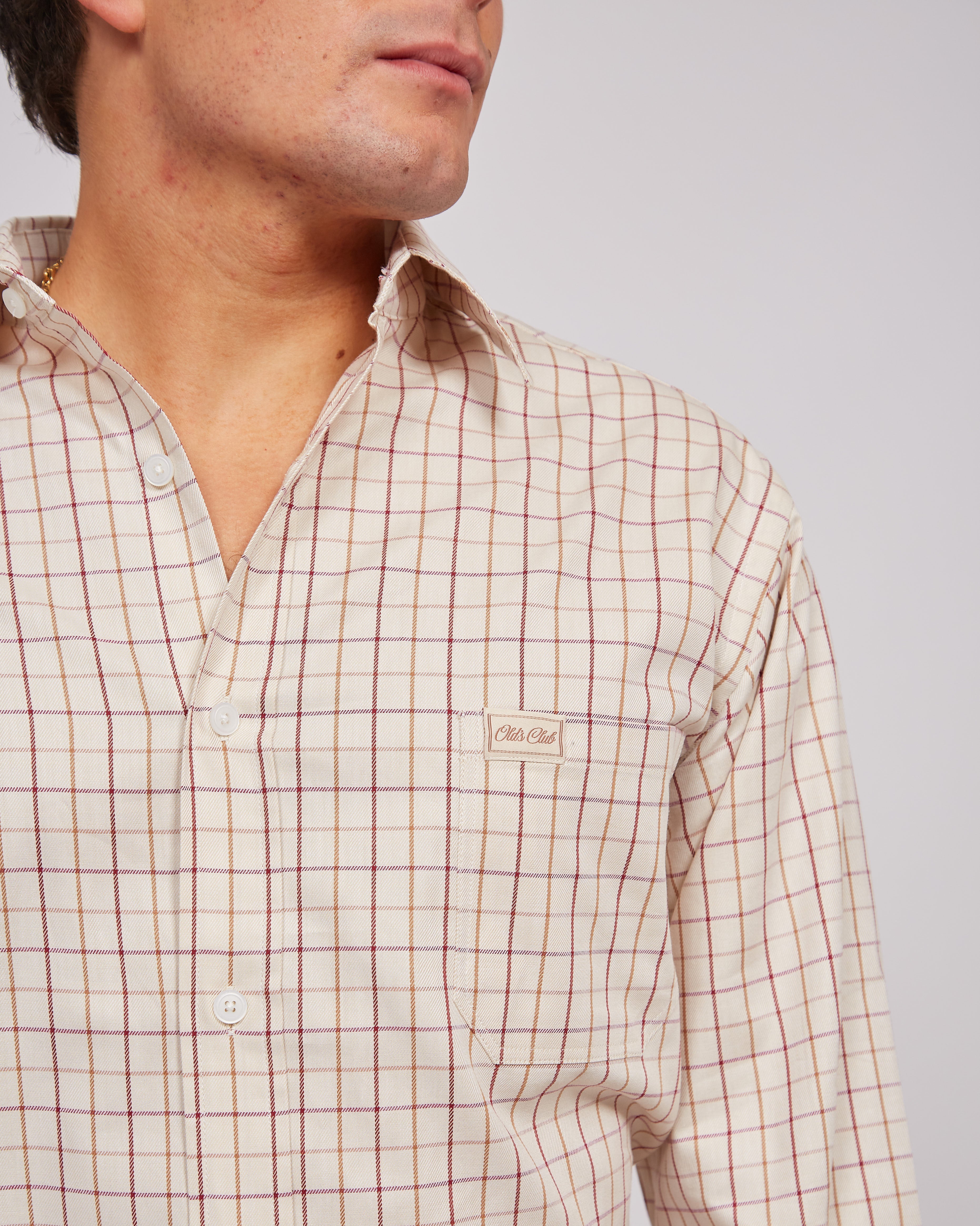 Camisa de Cuadros Oxford Wine