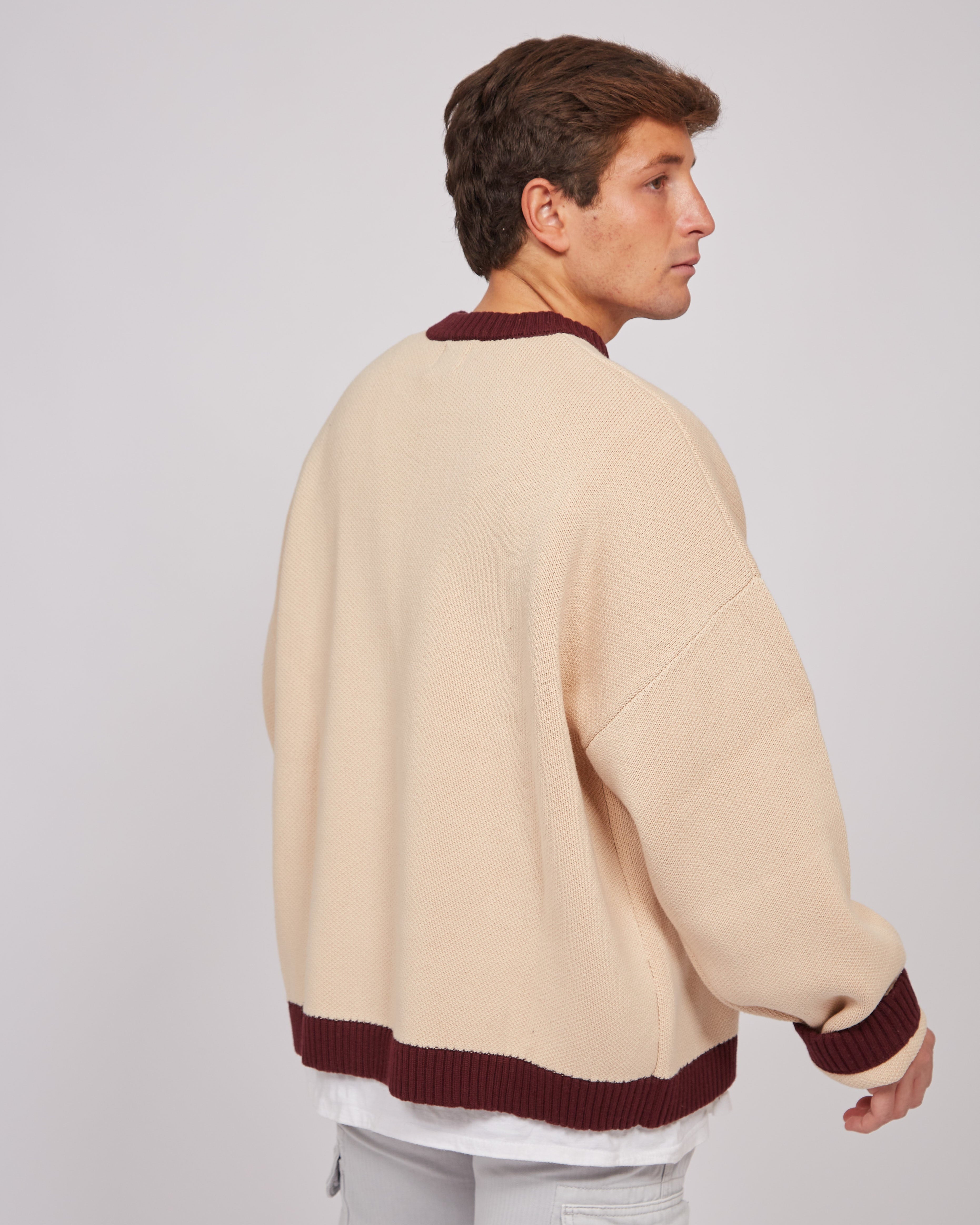 Jersey Beige/Vino Old's Club