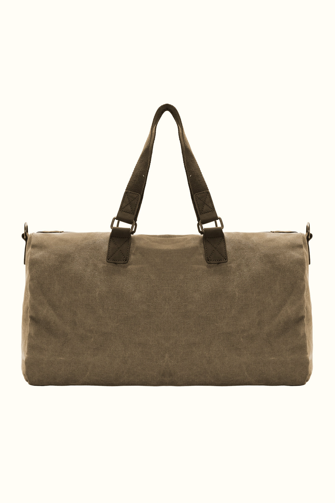 Beige travel bag