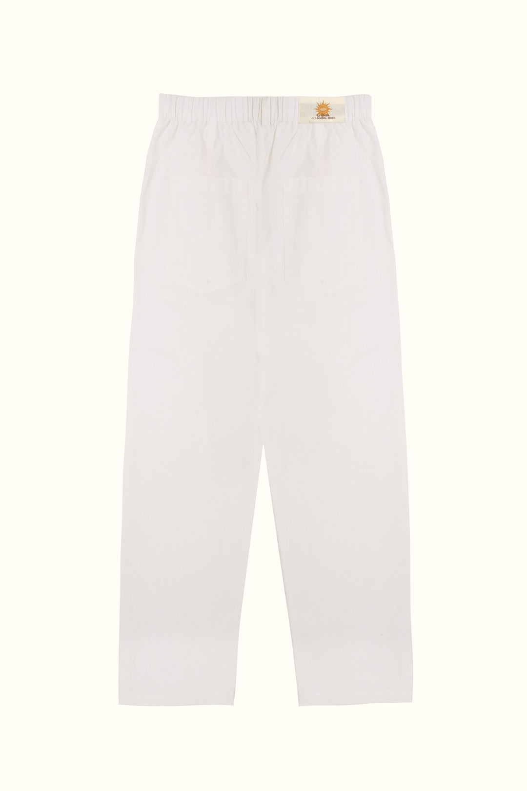 Pantalón de lino blanco