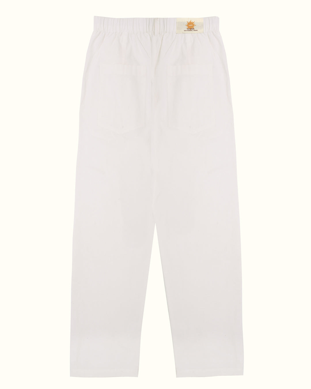 Pantalón de lino blanco