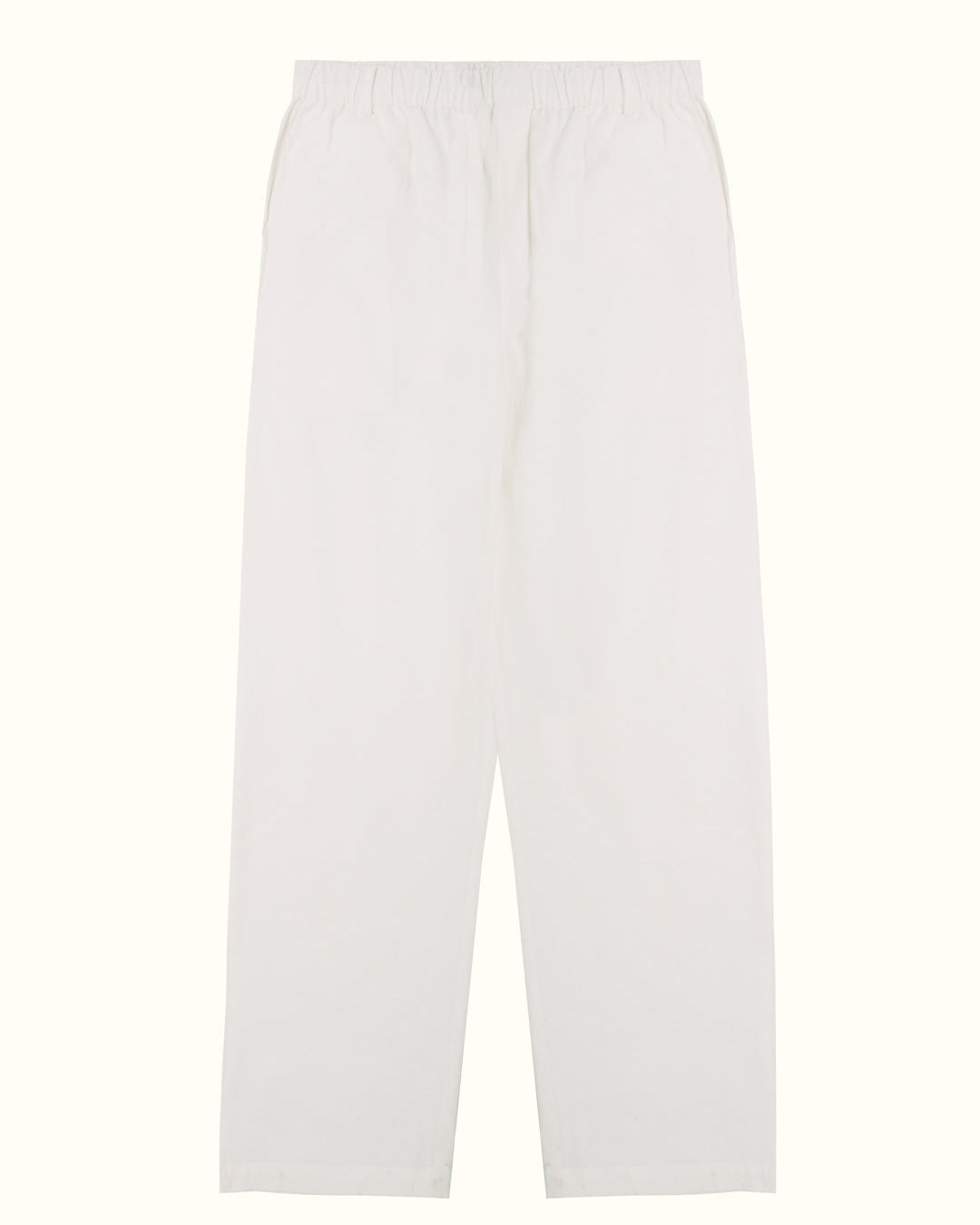 Pantalón de lino blanco