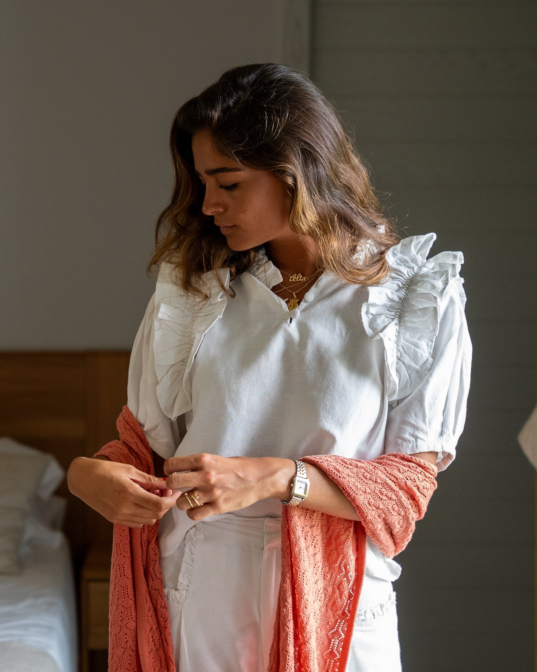 JUNO CORAL SHAWL
