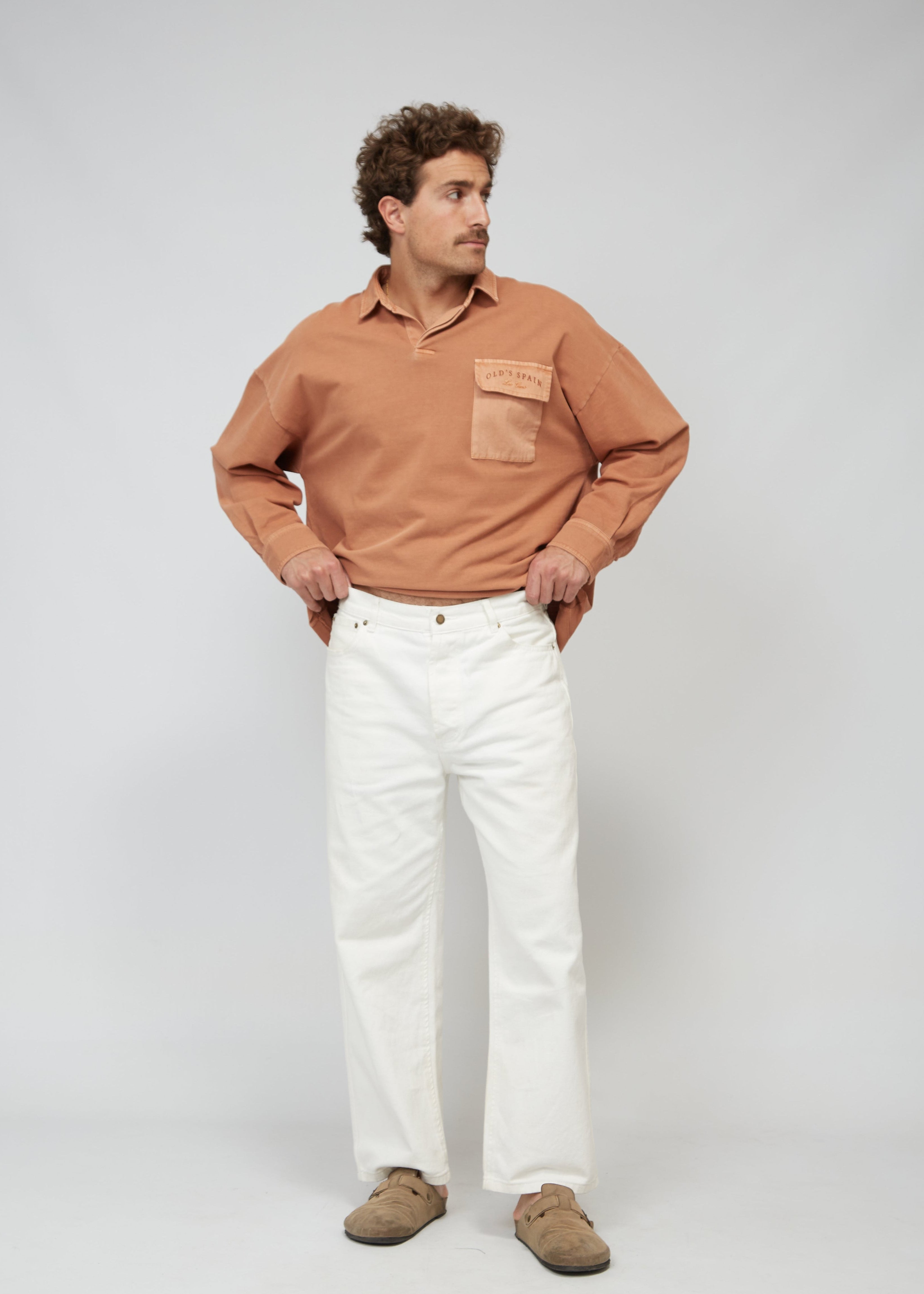 Pantalón Old's Denim blanco