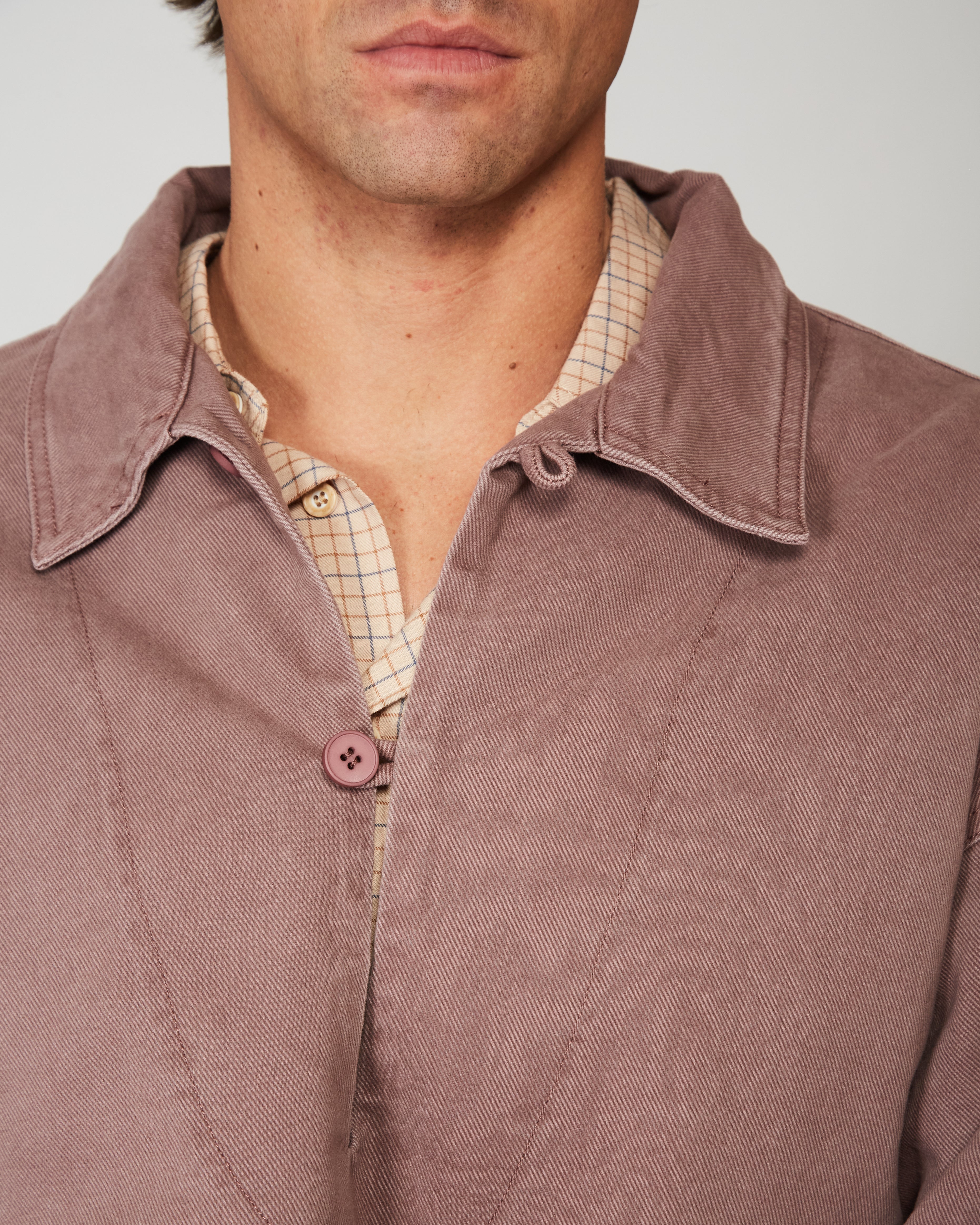 Chaqueta Denim Burdeos