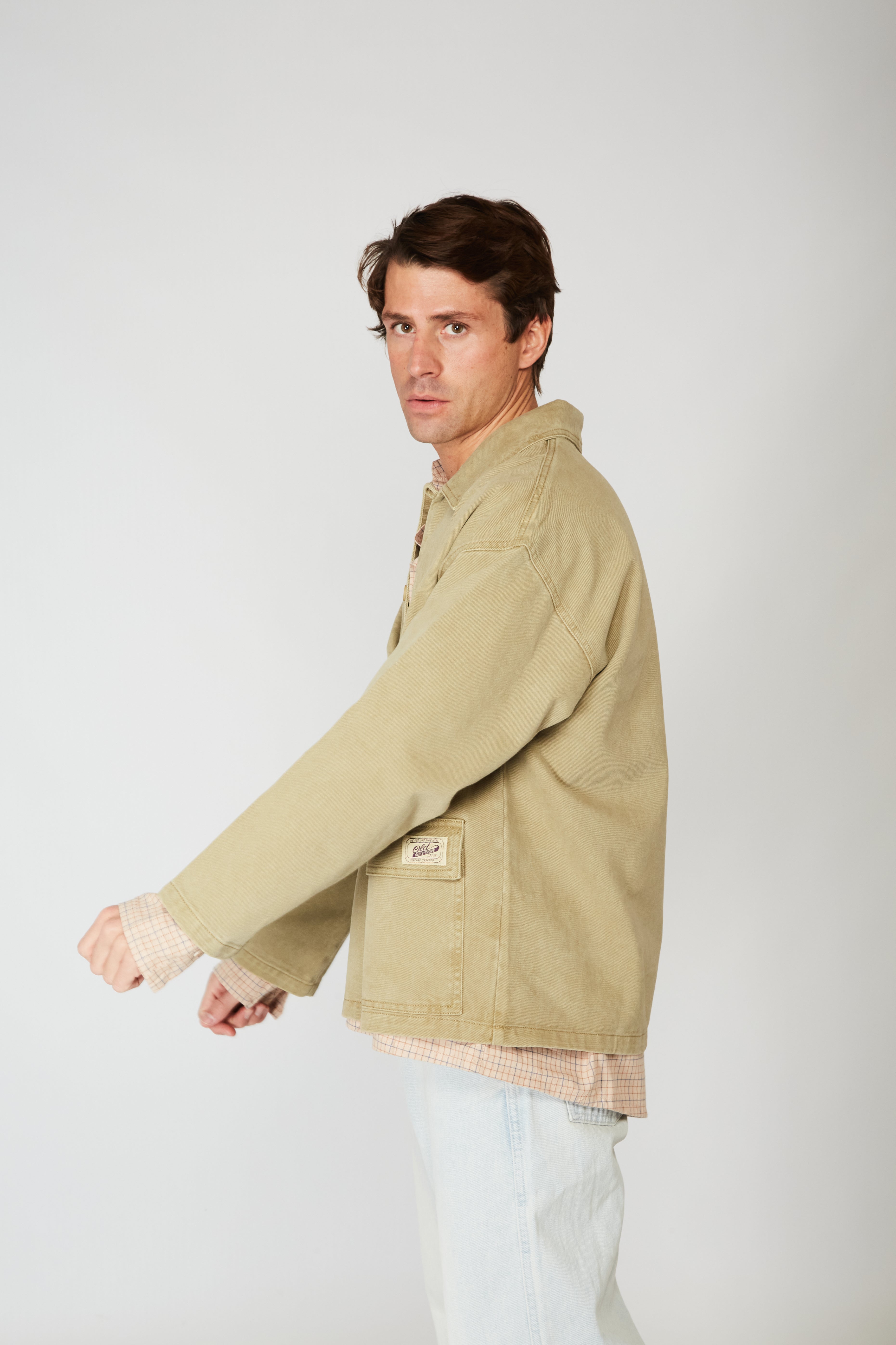 Chaqueta Denim Khaki