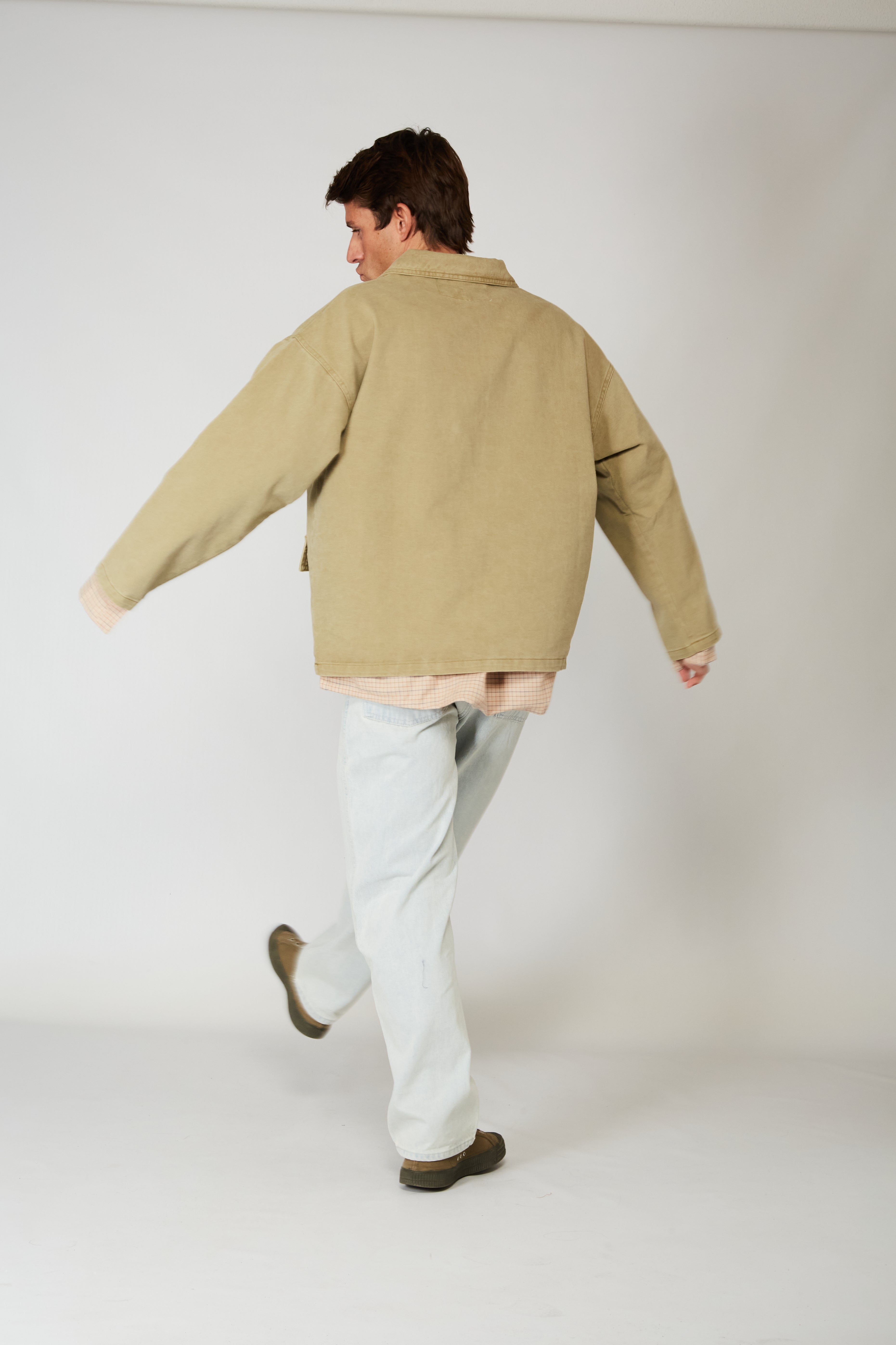 Chaqueta Denim Khaki