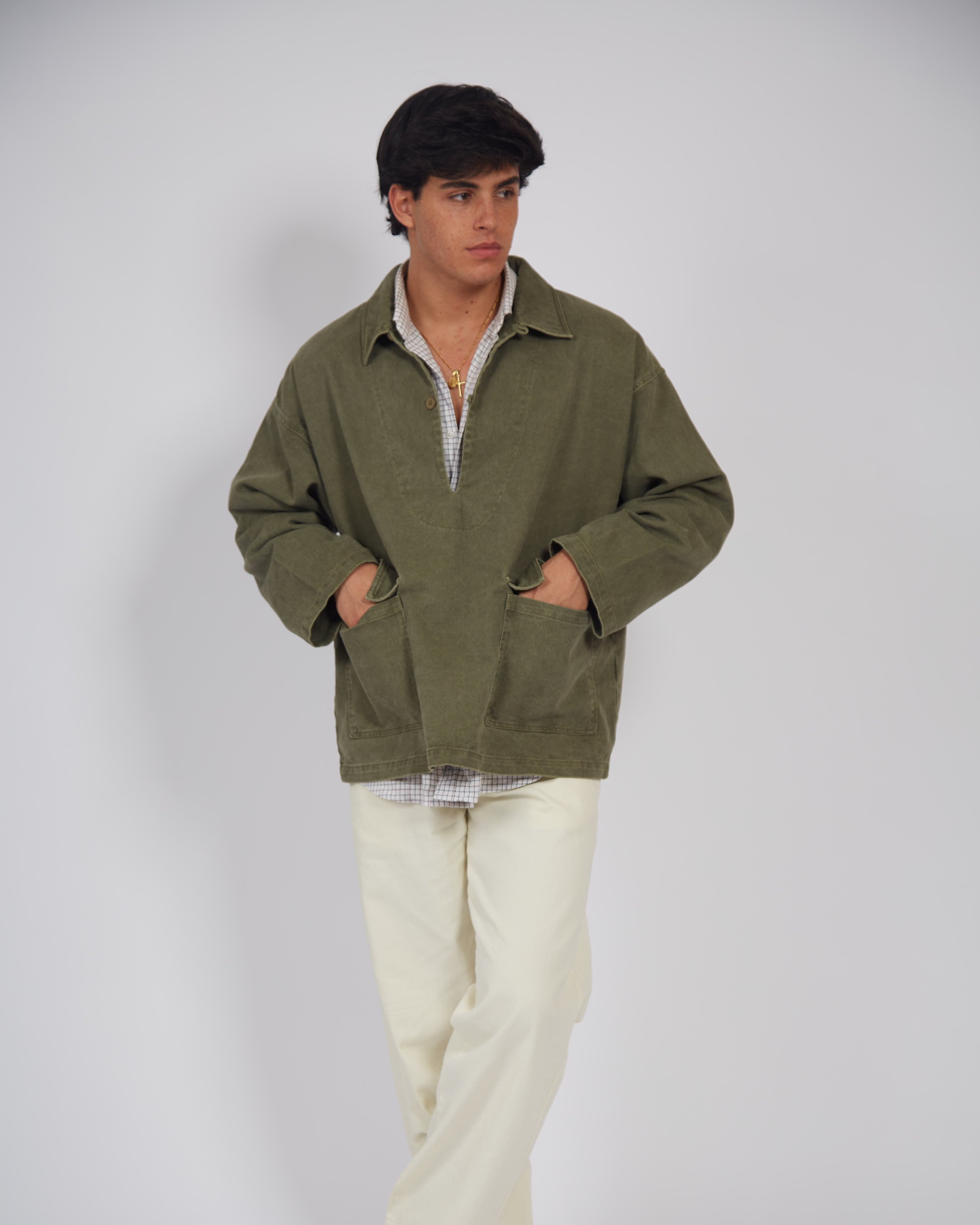Chaqueta Denim Verde