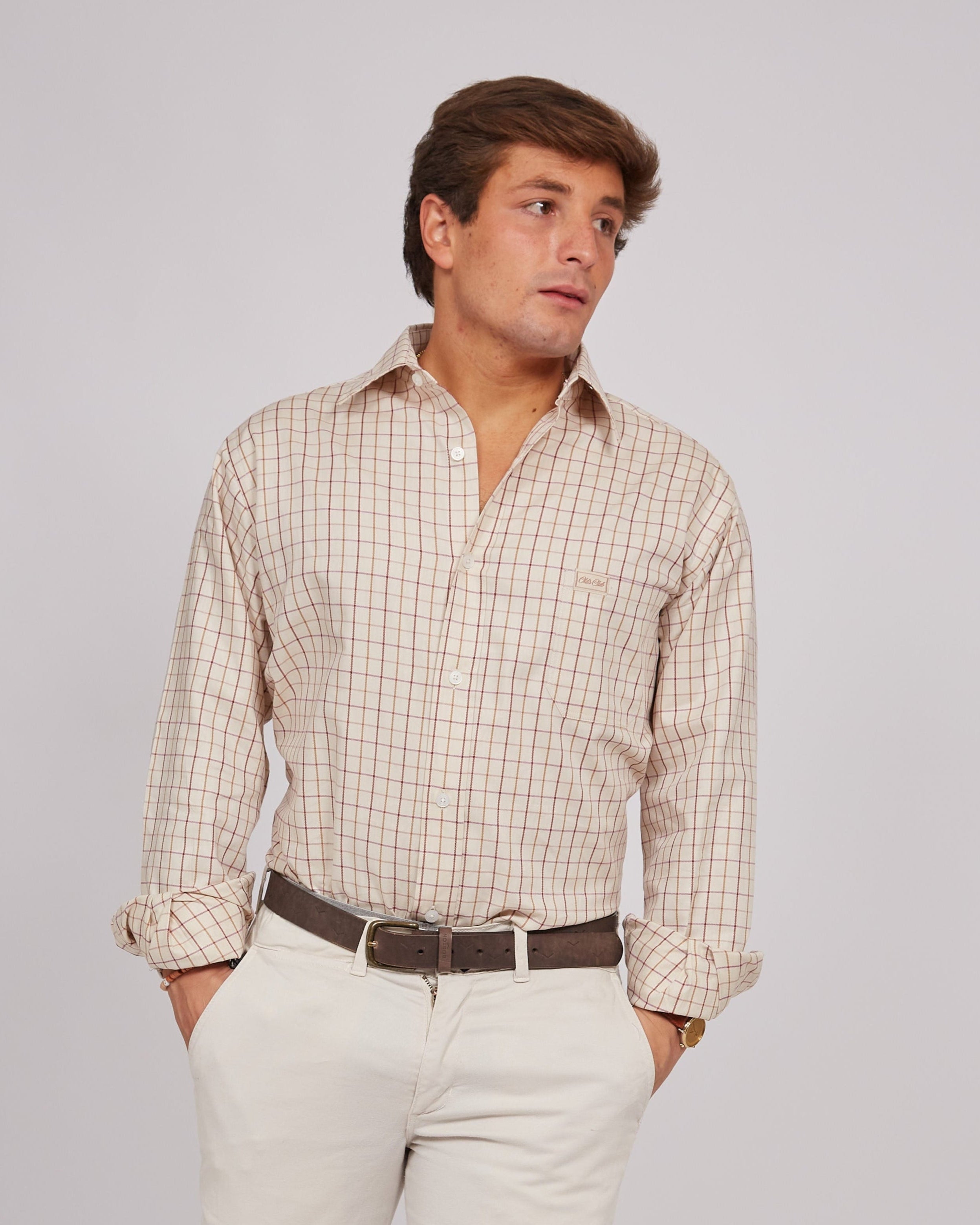 Camisa de Cuadros Oxford Wine