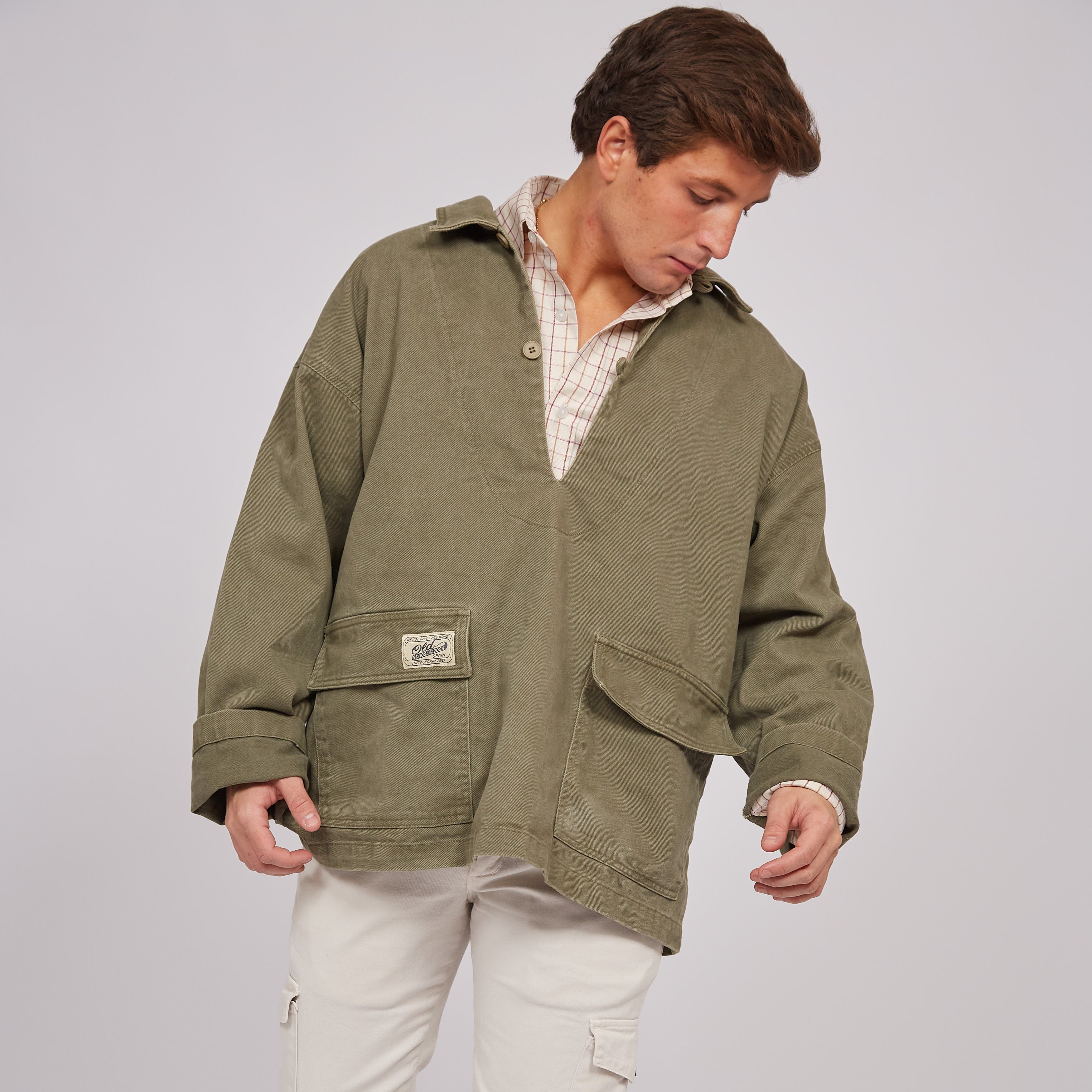 Chaqueta Denim Khaki