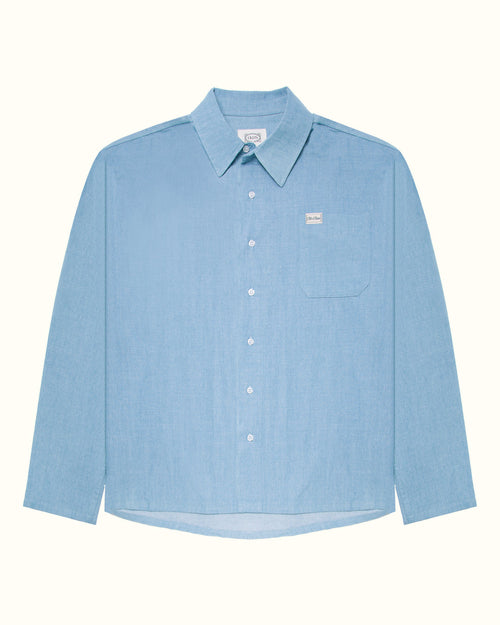 Camisa denim azul