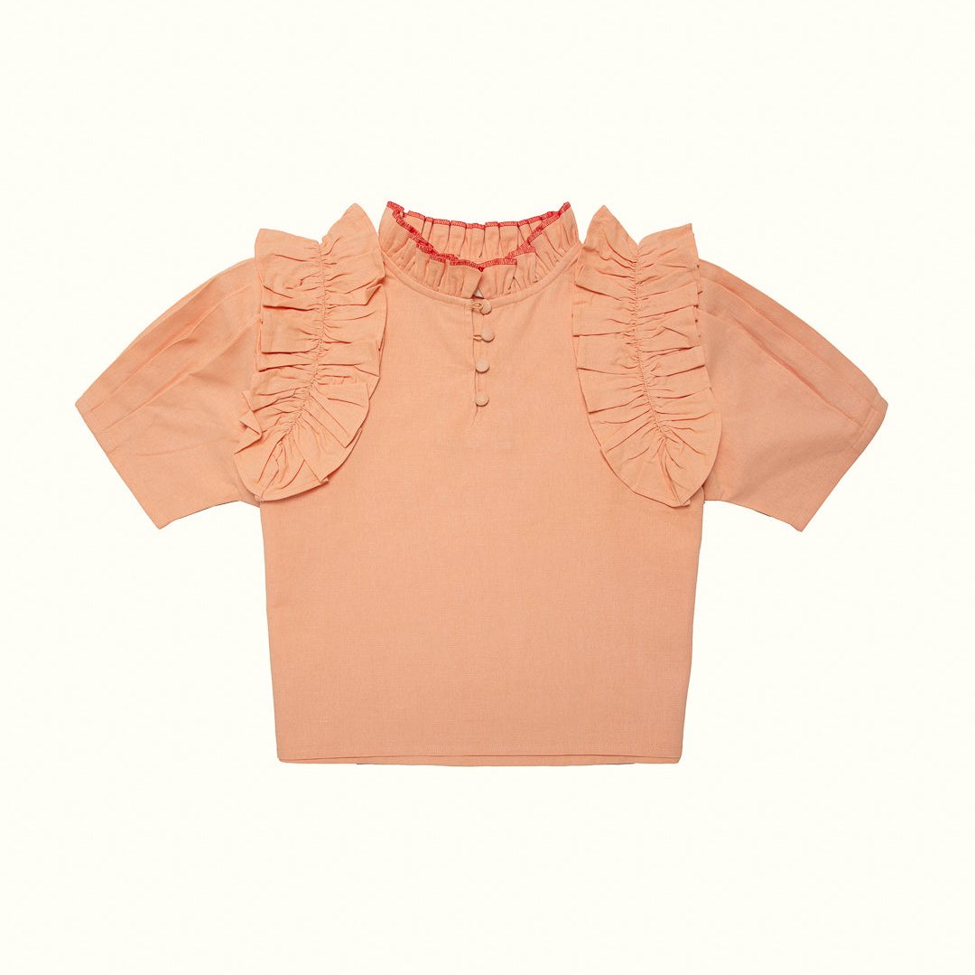 Blusa Lino Salmón Livia