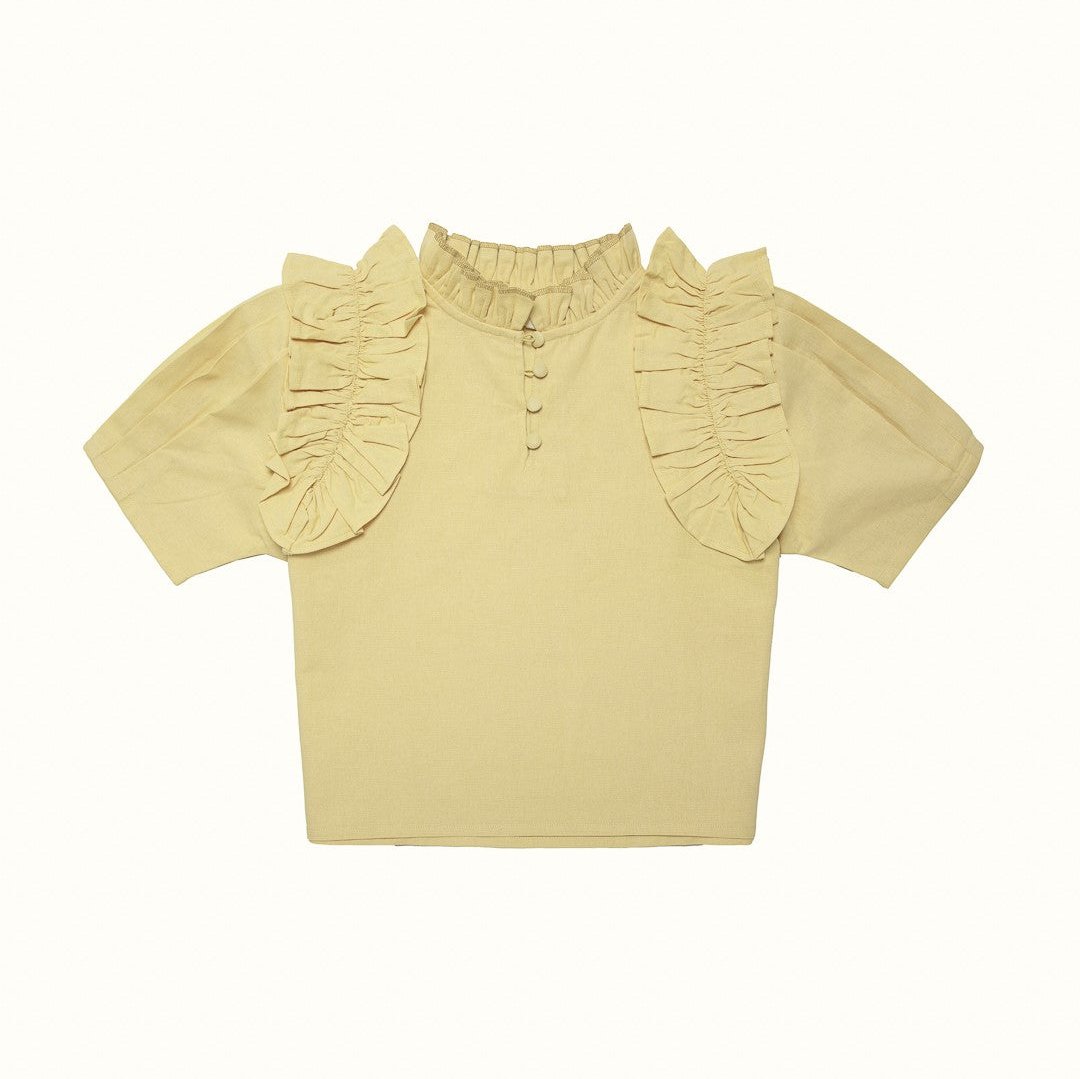 Blusa Lino Amarillo Cybele