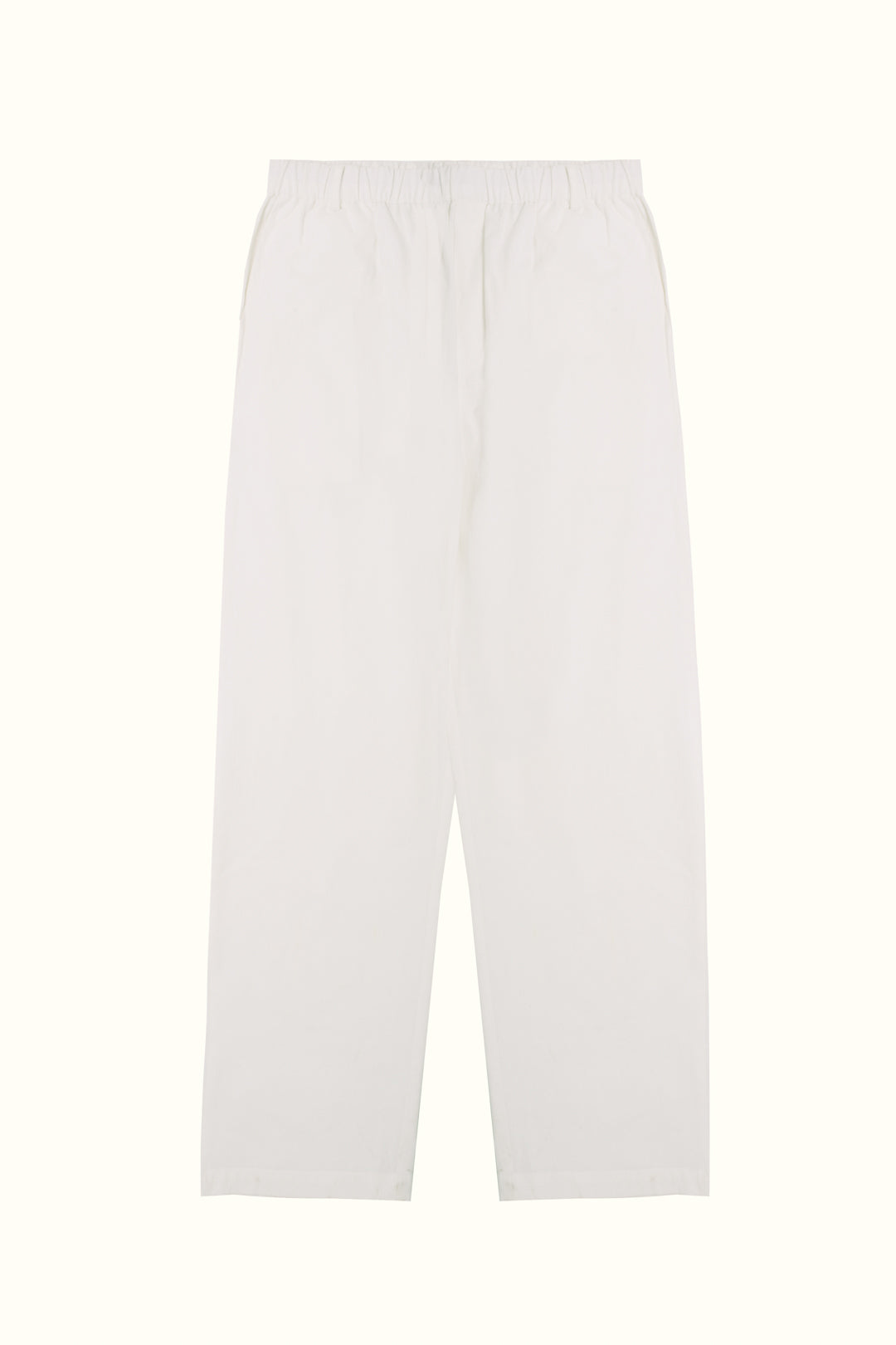 Pantalón de lino blanco