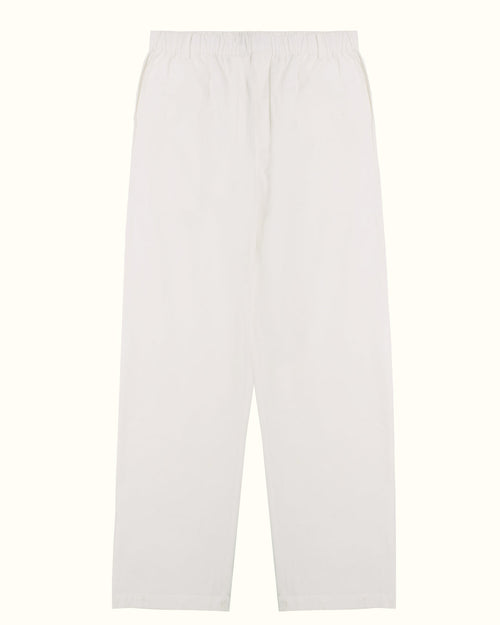 Pantalón de lino blanco